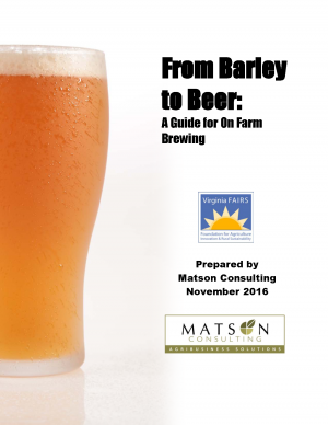 From Barley to Beer: A Guide for On Farm Brewing